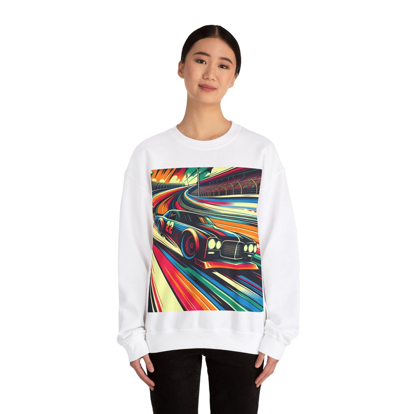 Race Car Crewneck Sweatshirt | Racing Apparel, Unisex Sweatshirt, NASCAR Gift, Motorsports Clothing, Car Enthusiasts Sweatshirt
