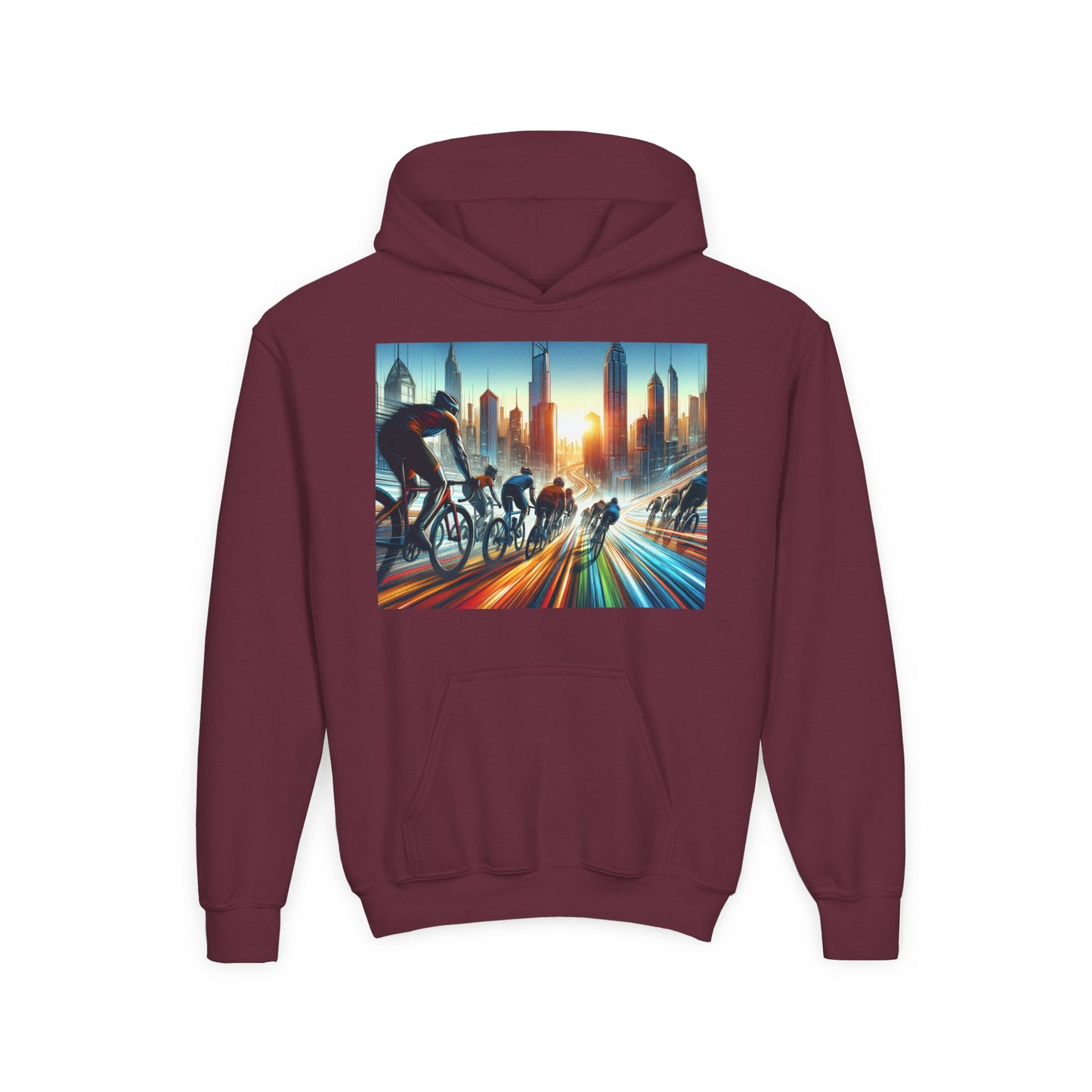 Cycling Youth Hoodie - Heavy Blend Sweatshirt