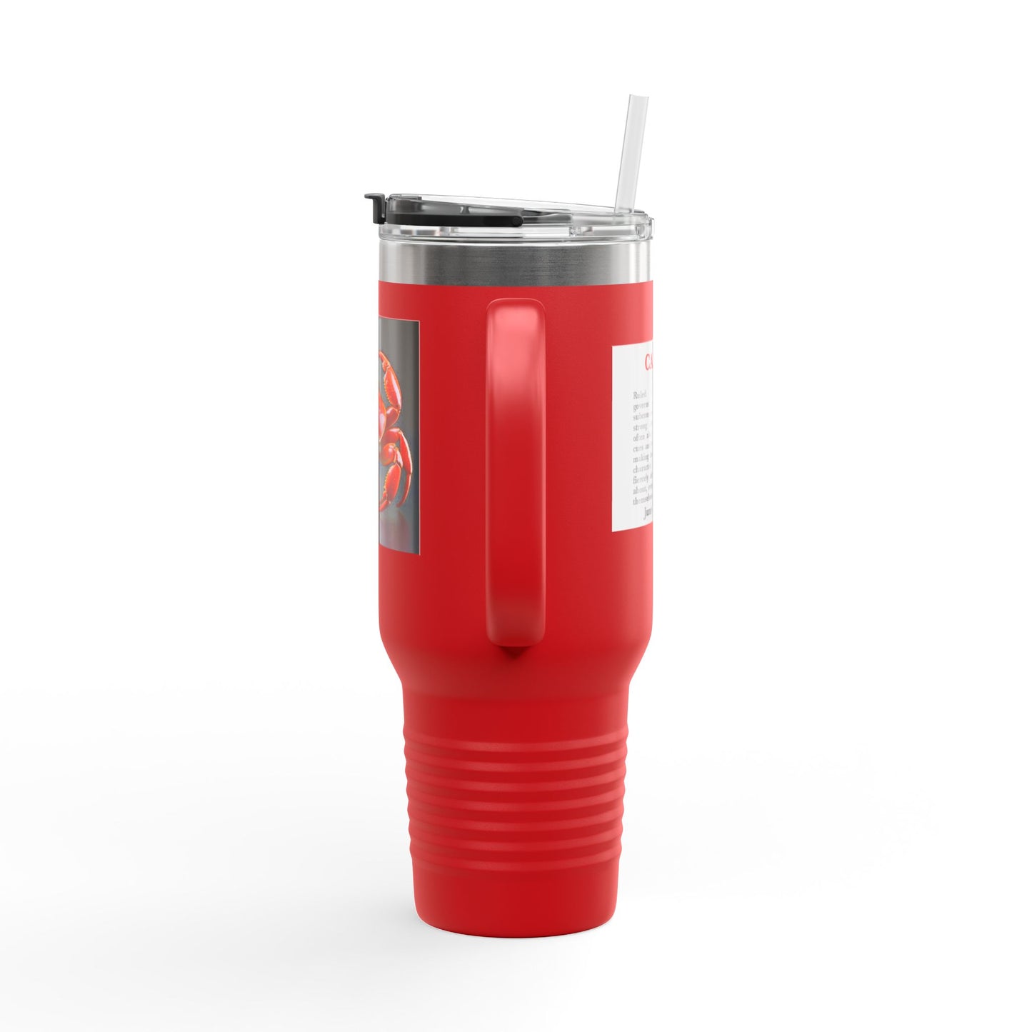 Cancer Insulated Travel Mug, 40oz, Perfect for Zodiac Fans, Coffee, Tea, Water