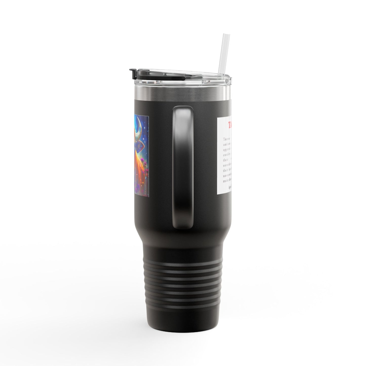 Taurus Insulated Travel Mug, 40oz, Perfect for Zodiac Fans, Coffee, Tea, Water