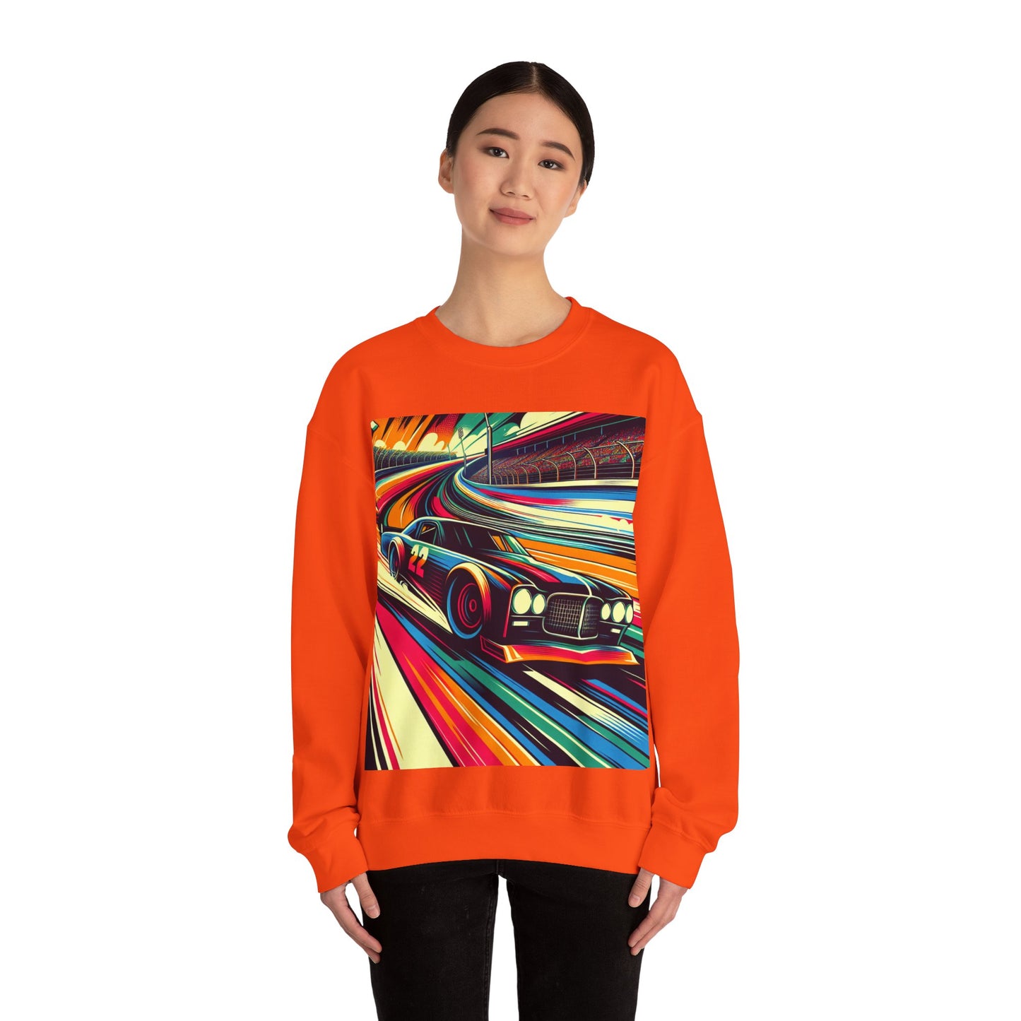 Race Car Crewneck Sweatshirt | Racing Apparel, Unisex Sweatshirt, NASCAR Gift, Motorsports Clothing, Car Enthusiasts Sweatshirt