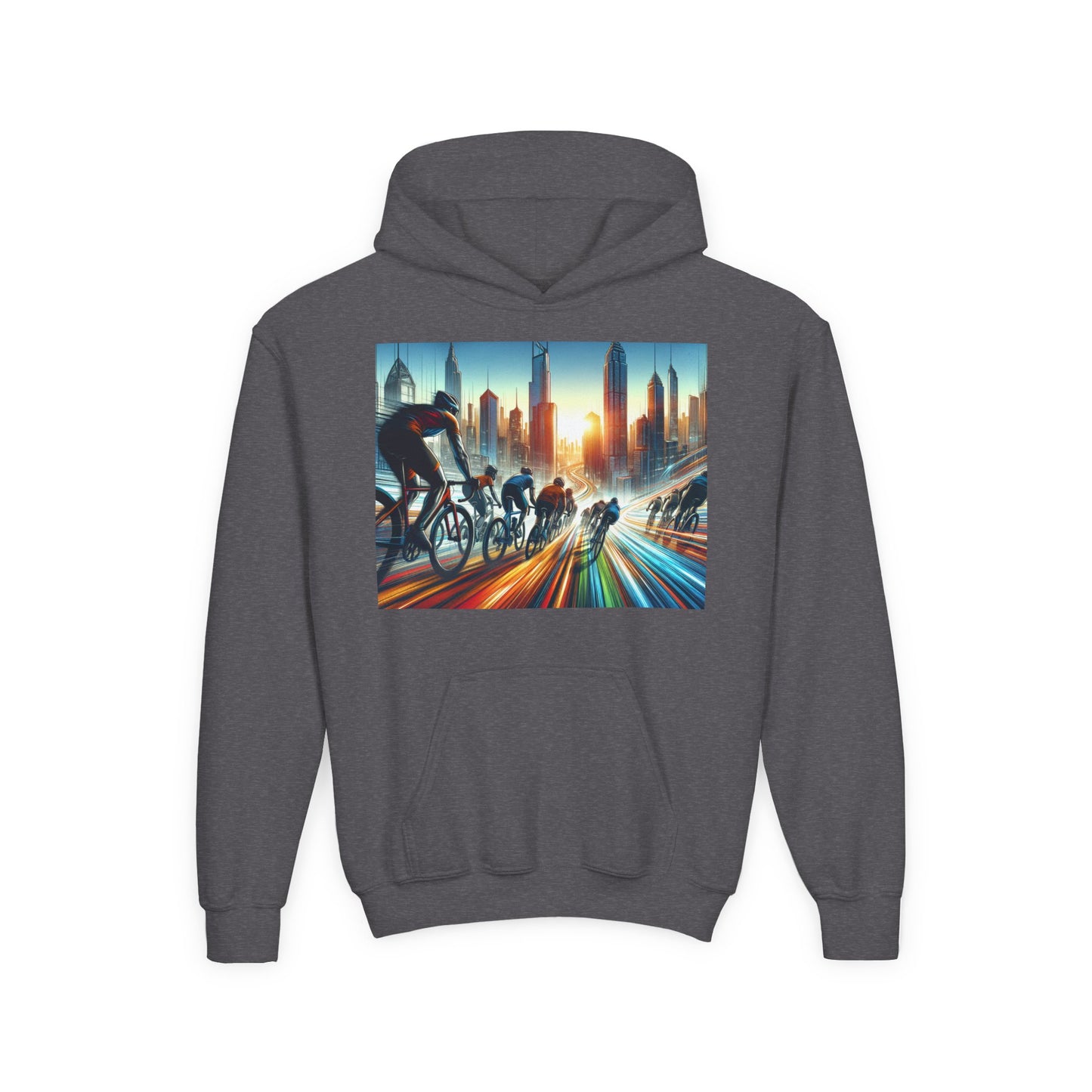 Cycling Youth Hoodie - Heavy Blend Sweatshirt