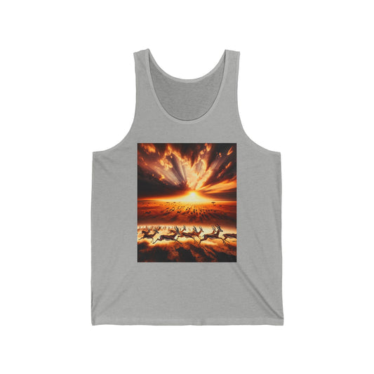 Gazelles Unisex Jersey Tank Top - Perfect for Festivals & Casual Wear