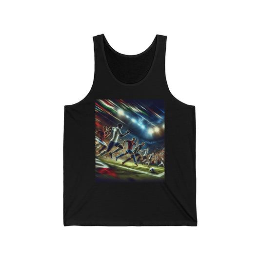 Soccer Unisex Jersey Tank Top - Perfect for Festivals & Casual Wear