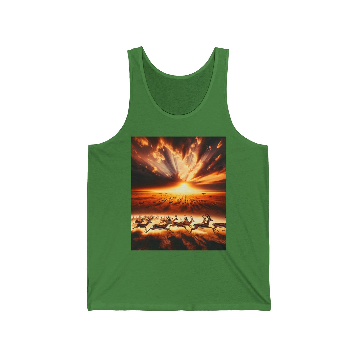 Gazelles Unisex Jersey Tank Top - Perfect for Festivals & Casual Wear