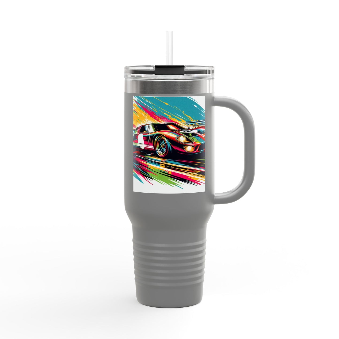 Vintage NASCAR Insulated Travel Mug, 40oz, Perfect for Fans, Sports Events, Coffee, Tea, Water