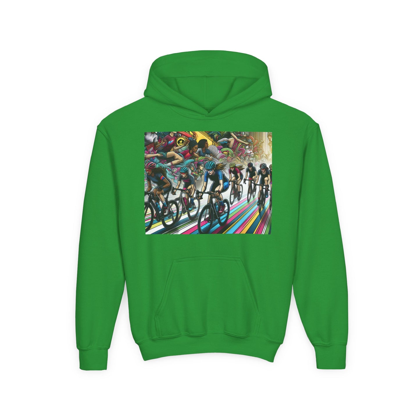 Cycling Youth Hoodie - Heavy Blend Sweatshirt