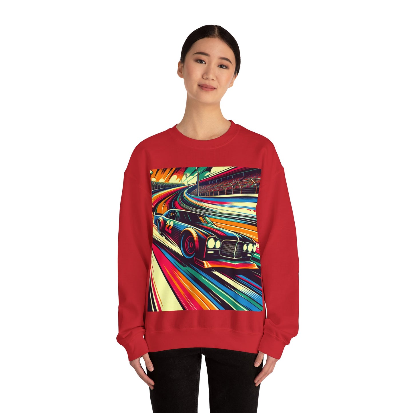 Race Car Crewneck Sweatshirt | Racing Apparel, Unisex Sweatshirt, NASCAR Gift, Motorsports Clothing, Car Enthusiasts Sweatshirt