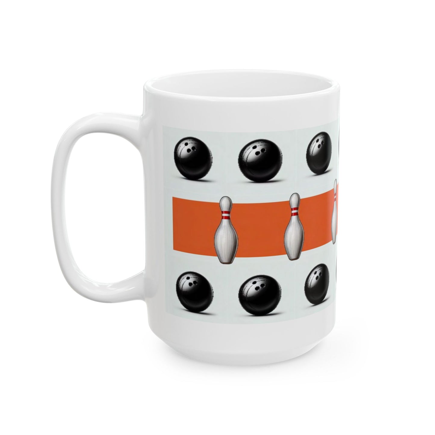 Bowling Lover's Ceramic Mug - Perfect Gift for Bowlers, Coffee Cup for Sports Fans, Bowler's Gift, Fun Kitchen Decor, Bowling Themed