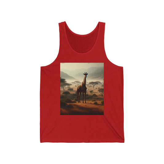 Giraffes Unisex Jersey Tank Top - Perfect for Festivals & Casual Wear