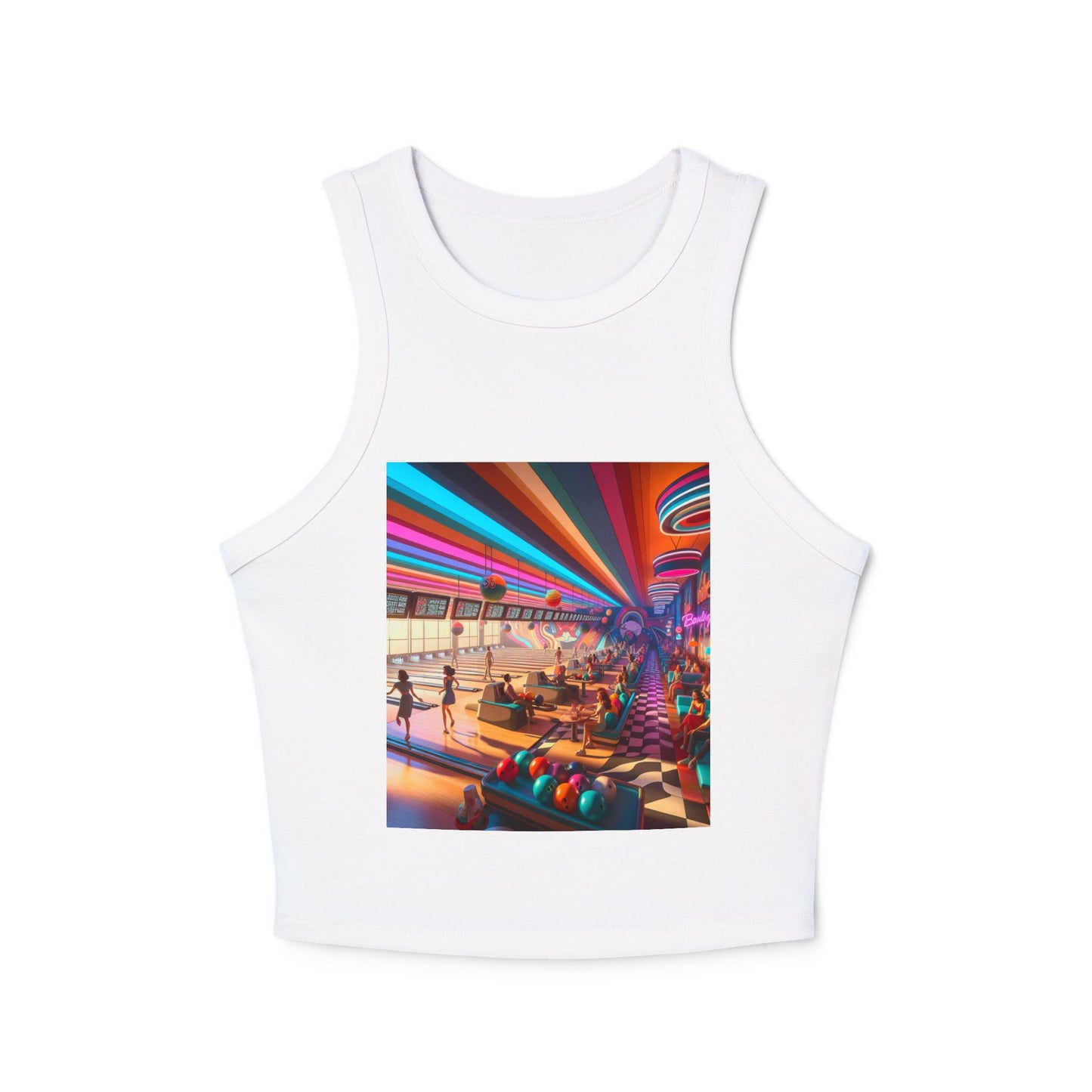 Bowling Women's Micro Rib Racer Tank Top