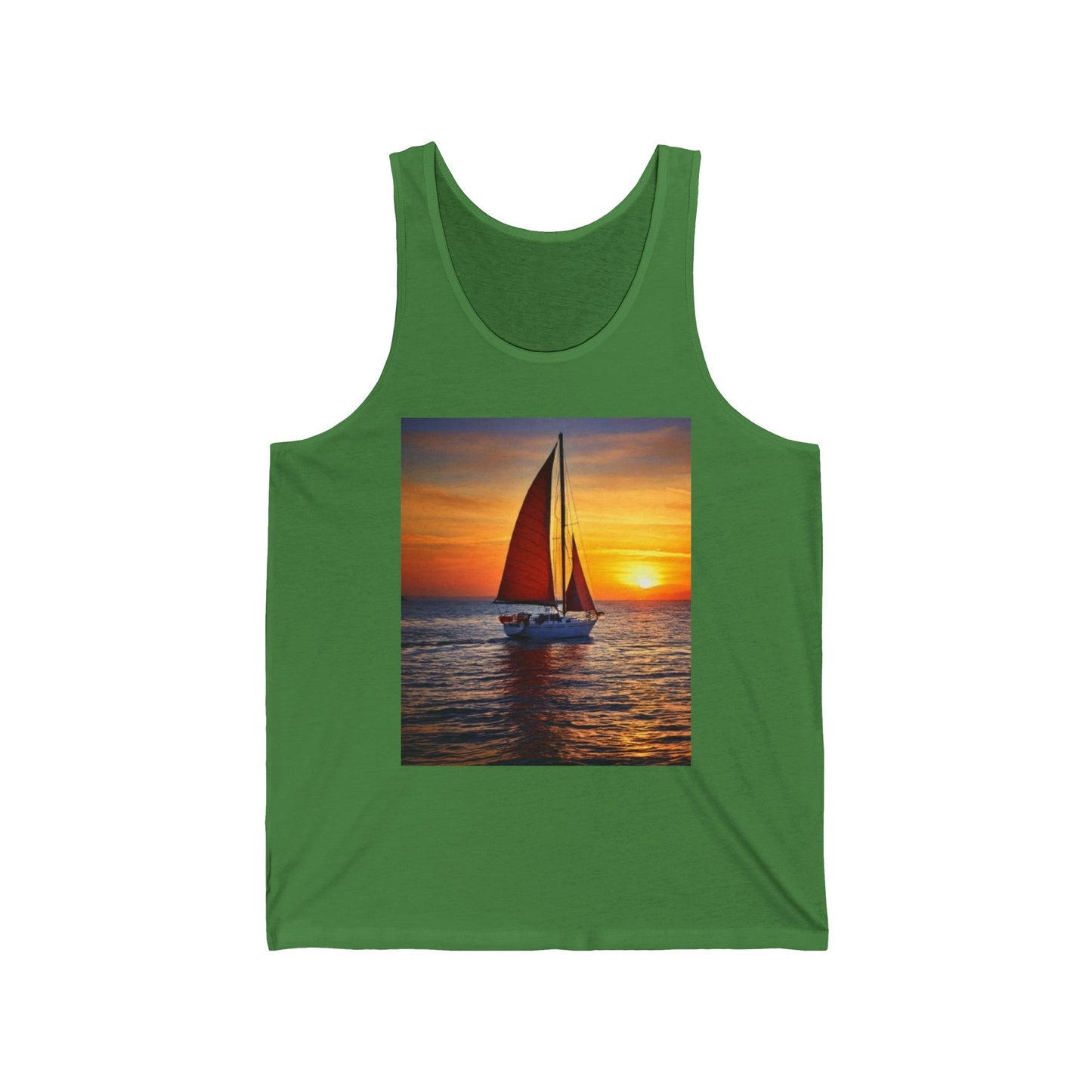 Sailing Unisex Jersey Tank Top - Perfect for Festivals & Casual Wear