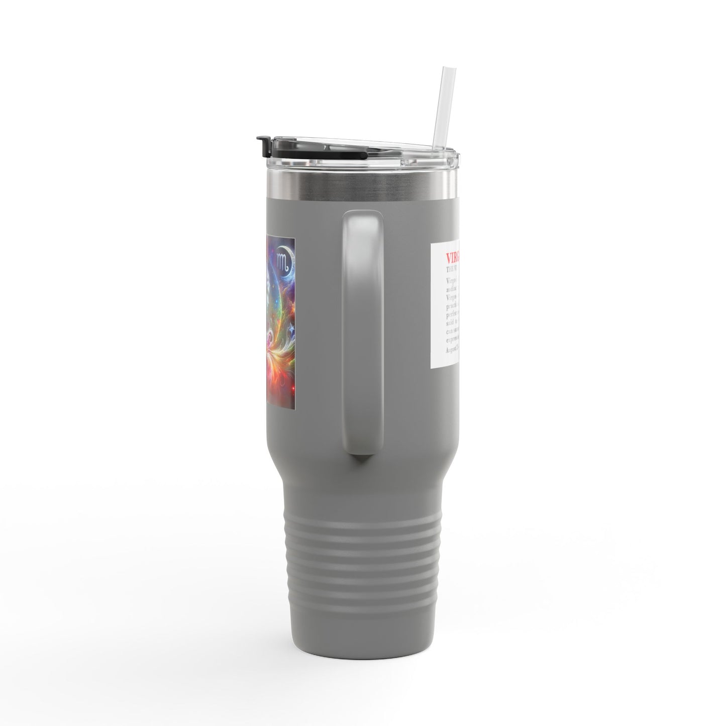 Virgo Insulated Travel Mug, 40oz, Perfect for Zodiac Fans, Coffee, Tea, Water