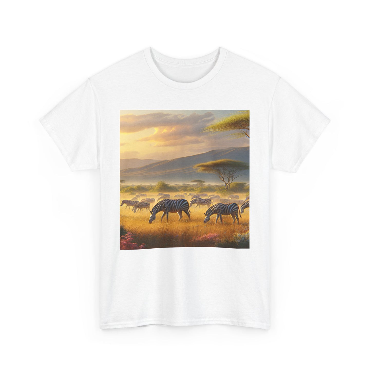 Zebras Women's Heavy Cotton Tee