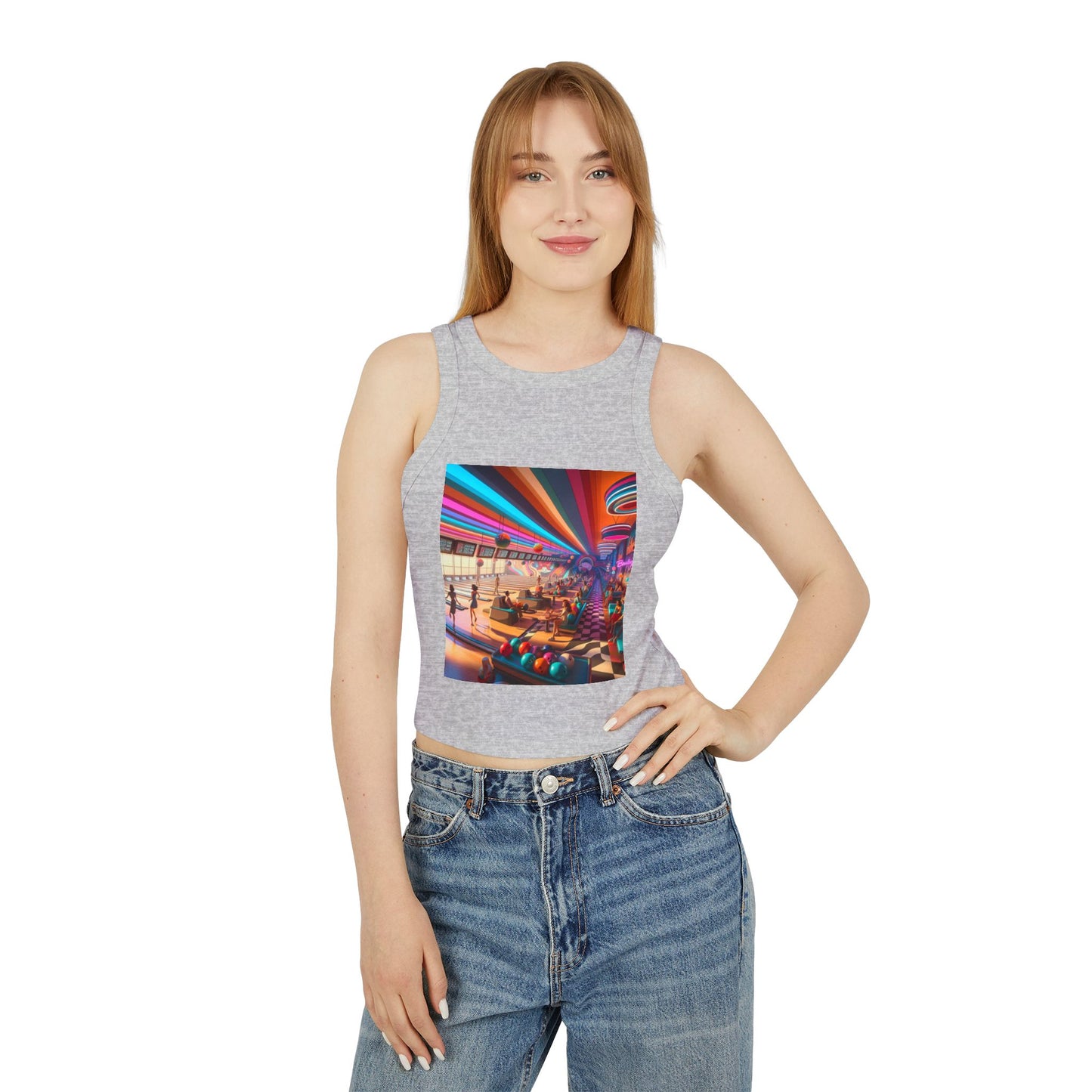 Bowling Women's Micro Rib Racer Tank Top