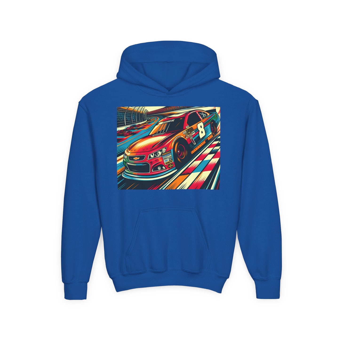 Nascar 8 Youth Hoodie - Heavy Blend Sweatshirt