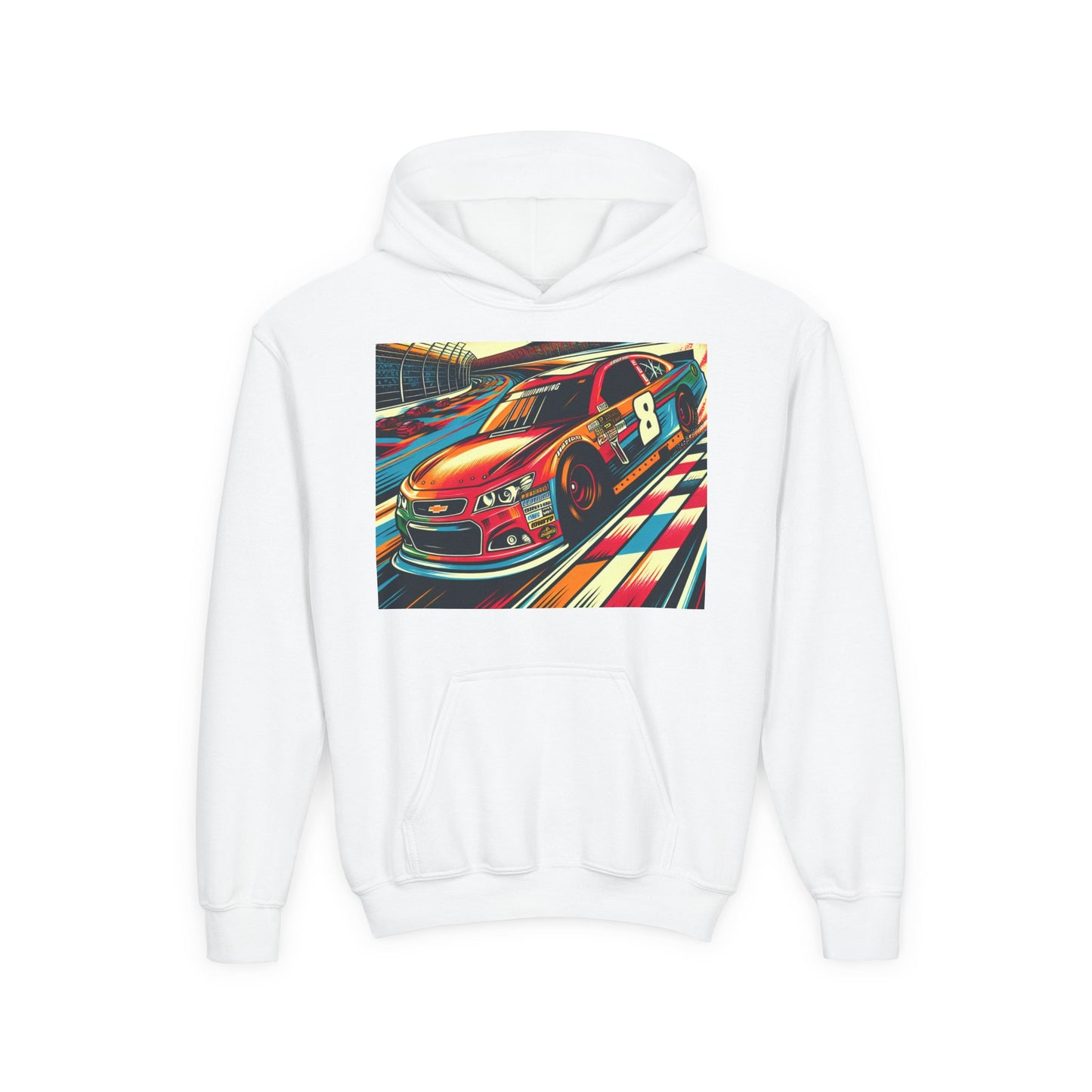 Nascar 8 Youth Hoodie - Heavy Blend Sweatshirt
