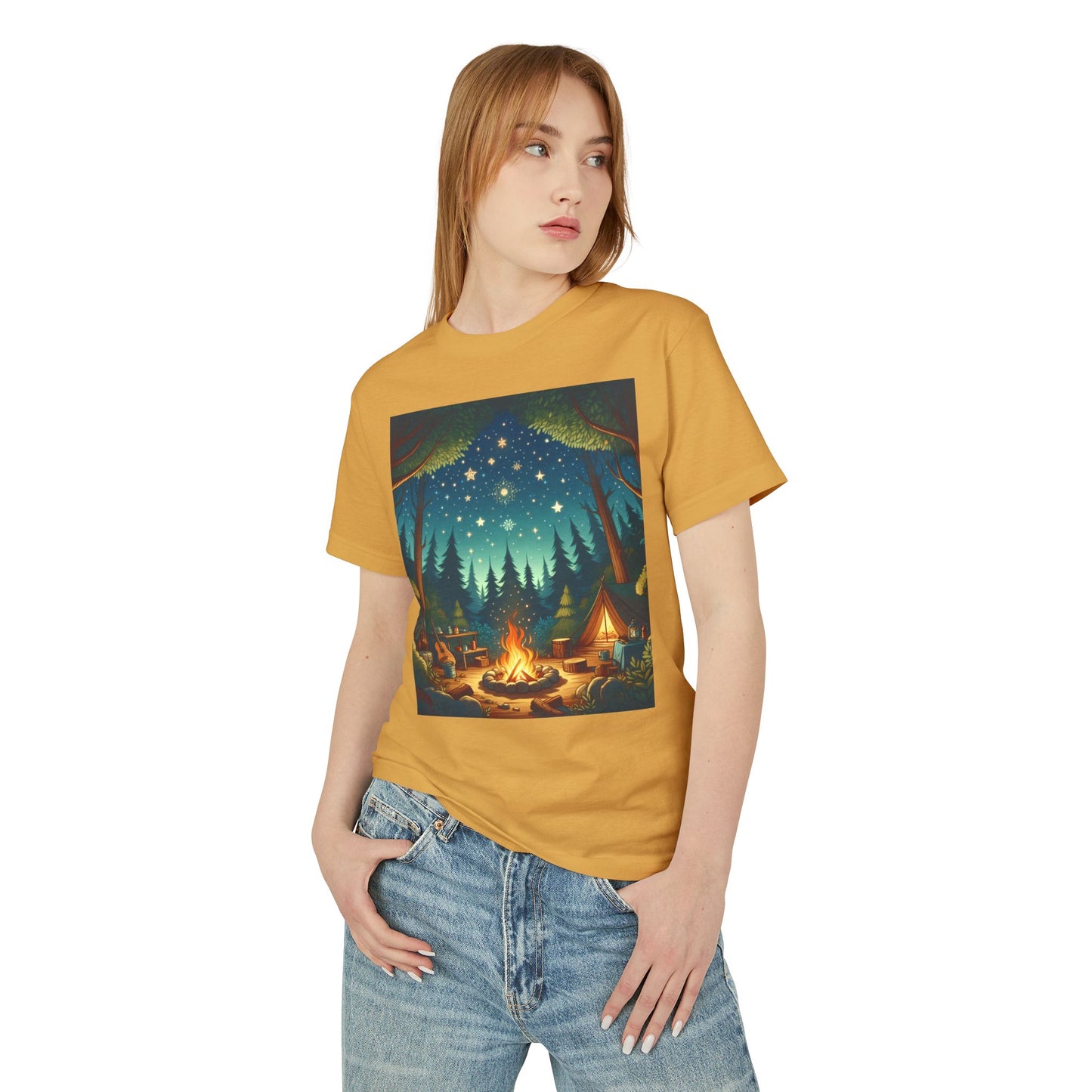 Camping Heavyweight Tee - Unisex Garment-Dyed Shirt