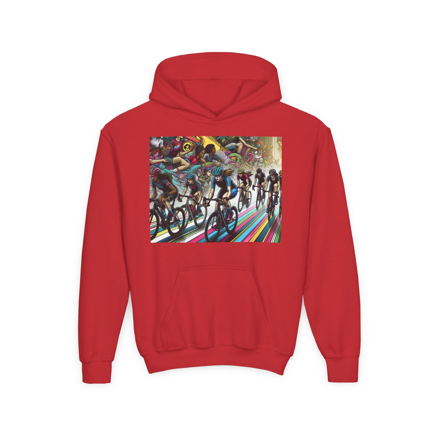 Cycling Youth Hoodie - Heavy Blend Sweatshirt