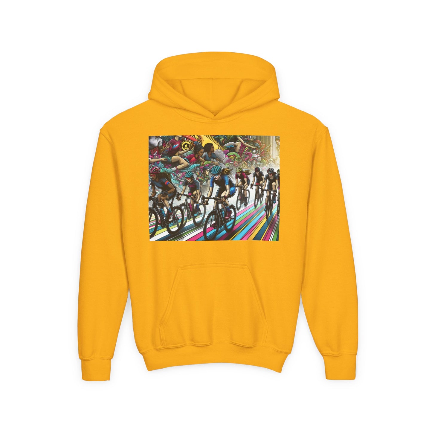 Cycling Youth Hoodie - Heavy Blend Sweatshirt