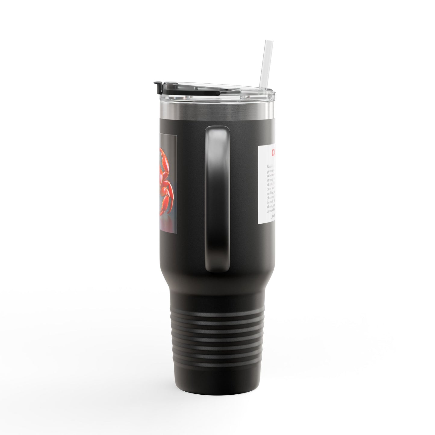 Cancer Insulated Travel Mug, 40oz, Perfect for Zodiac Fans, Coffee, Tea, Water
