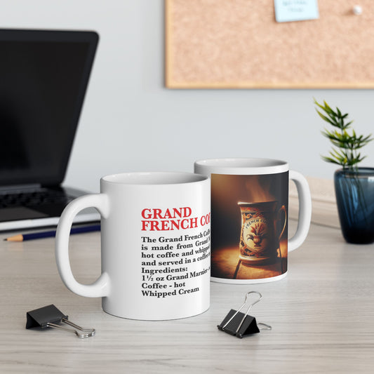 Grand French Coffee Ceramic Recipe Mug