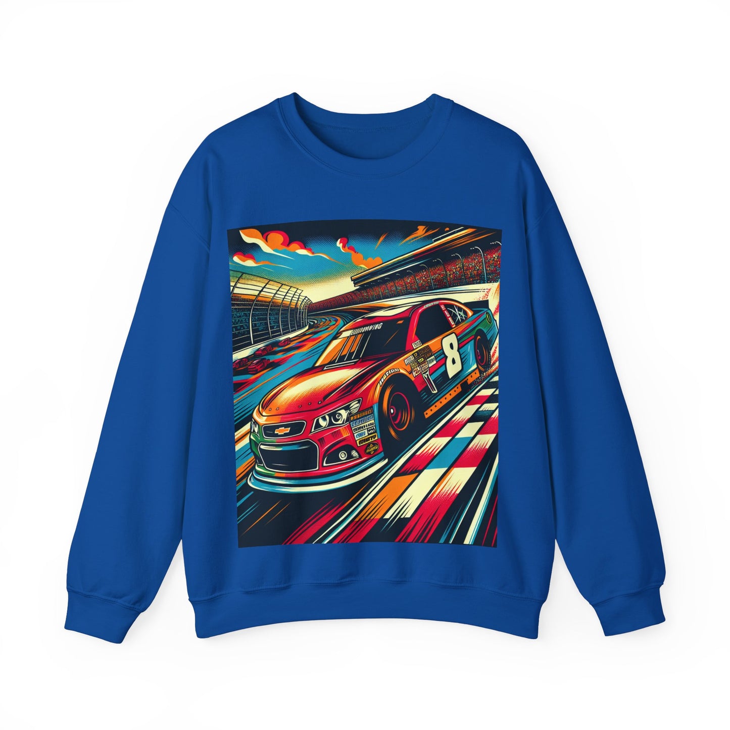 Race Car Crewneck Sweatshirt | Racing Apparel, Unisex Sweatshirt, Nascar Gift, Motorsports Clothing, Car Enthusiasts Sweatshirt