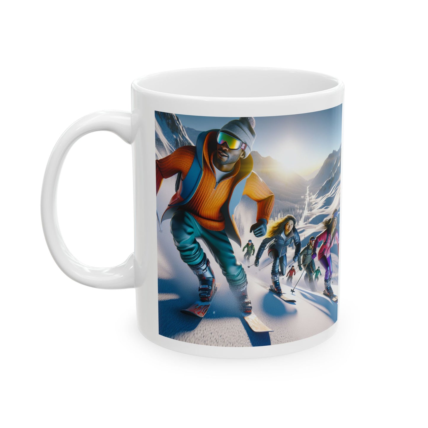 Skiing Ceramic Mug