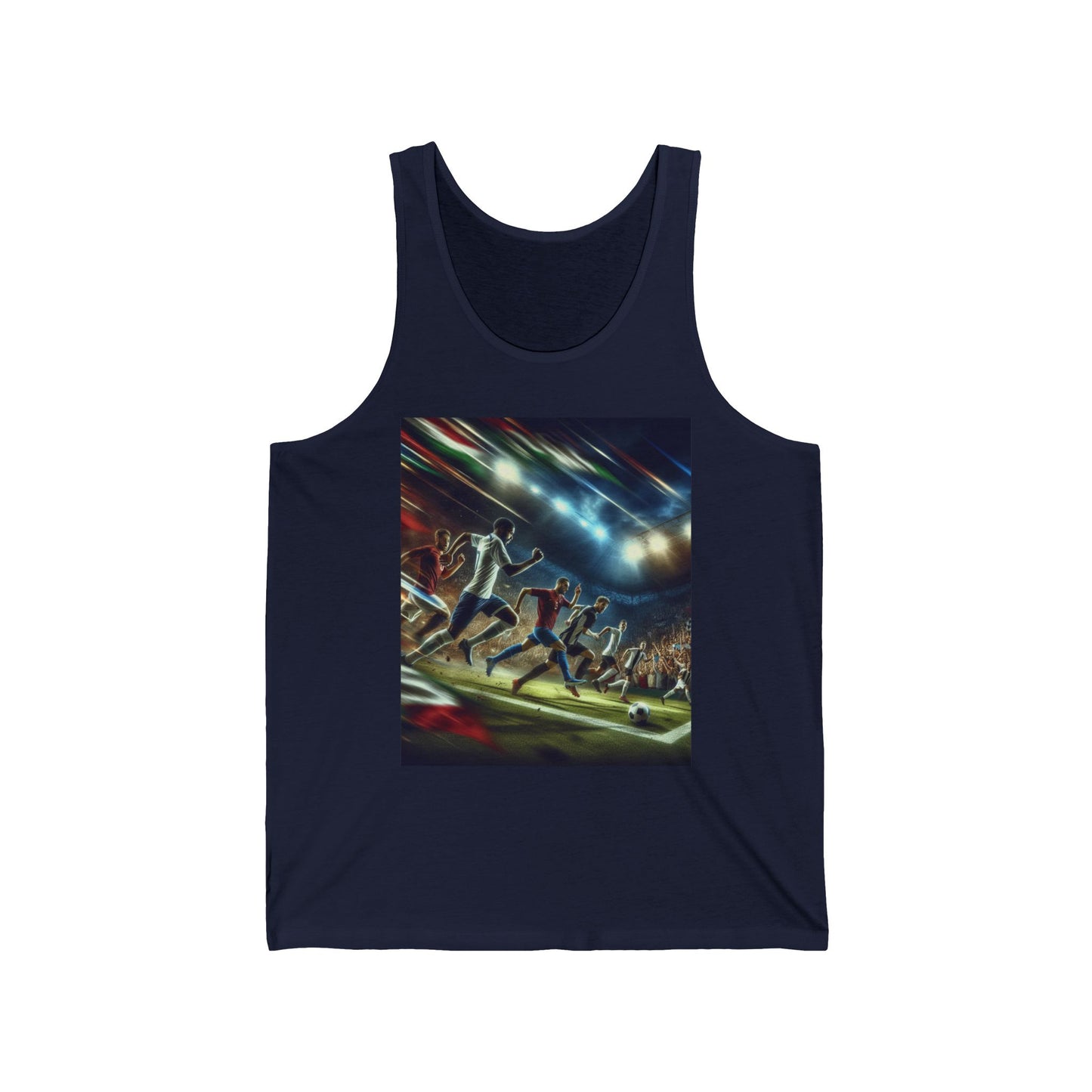Soccer Unisex Jersey Tank Top - Perfect for Festivals & Casual Wear