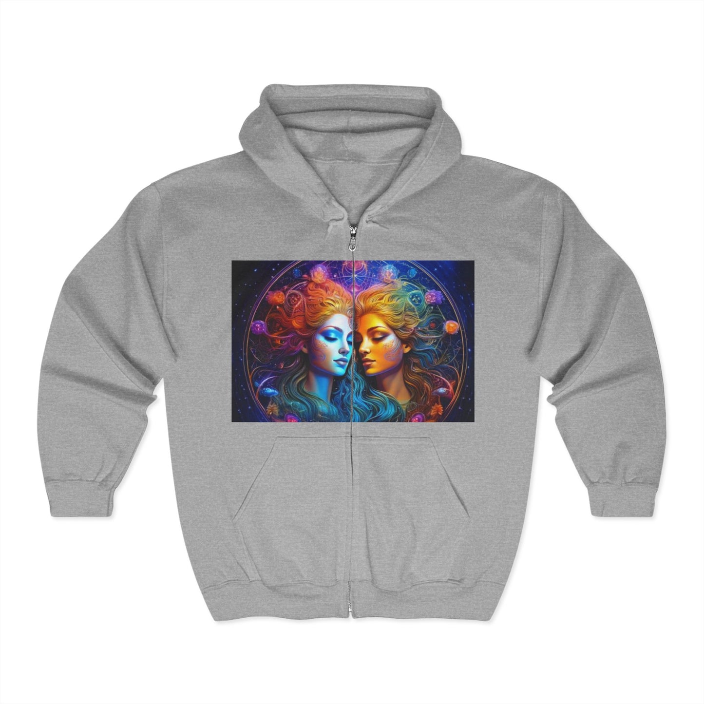 Gemini Unisex Heavy Blend™ Full Zip Hooded Sweatshirt