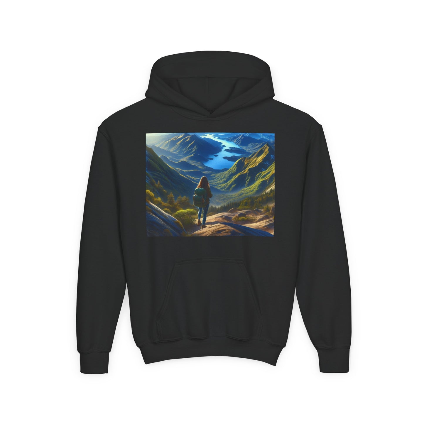Hiking Youth Hoodie - Heavy Blend Sweatshirt