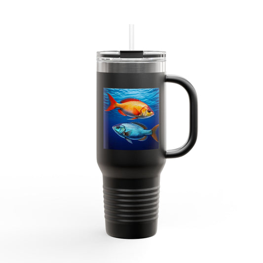 Pisces Insulated Travel Mug, 40oz, Perfect for Zodiac Fans, Coffee, Tea, Water