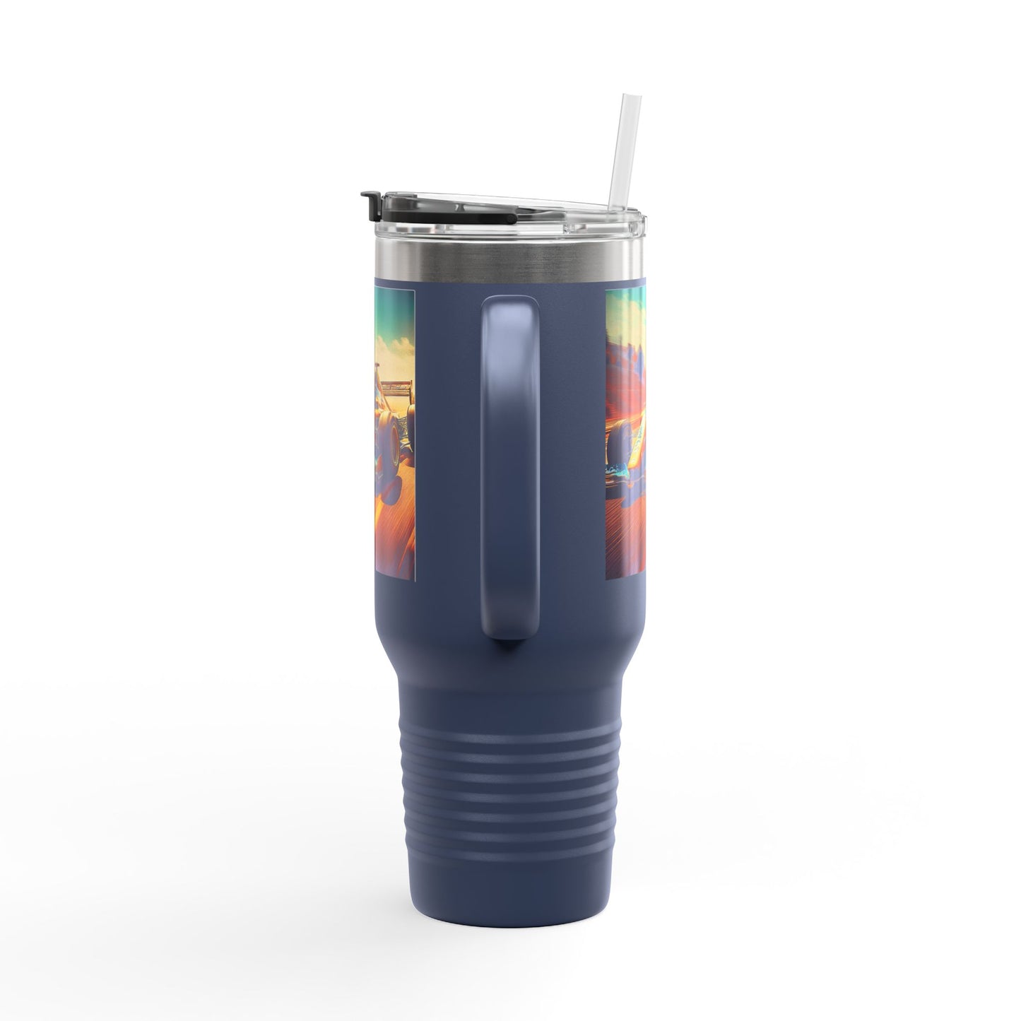Vintage F1 Insulated Travel Mug, 40oz, Perfect for Fans, Sports Events, Coffee, Tea, Water