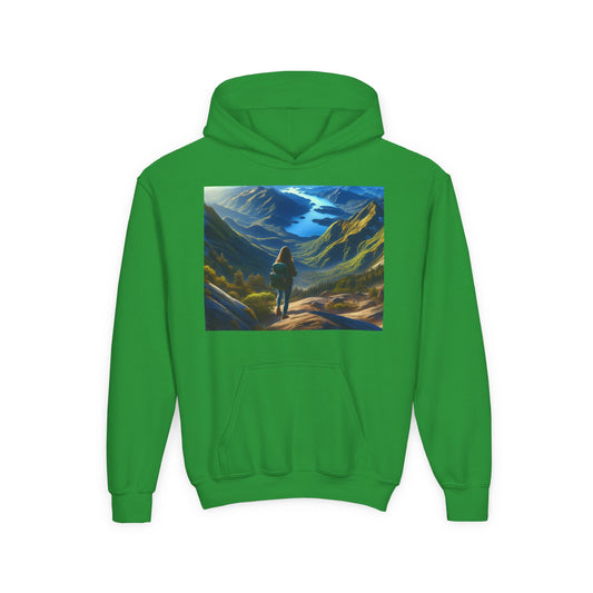 Hiking Youth Hoodie - Heavy Blend Sweatshirt