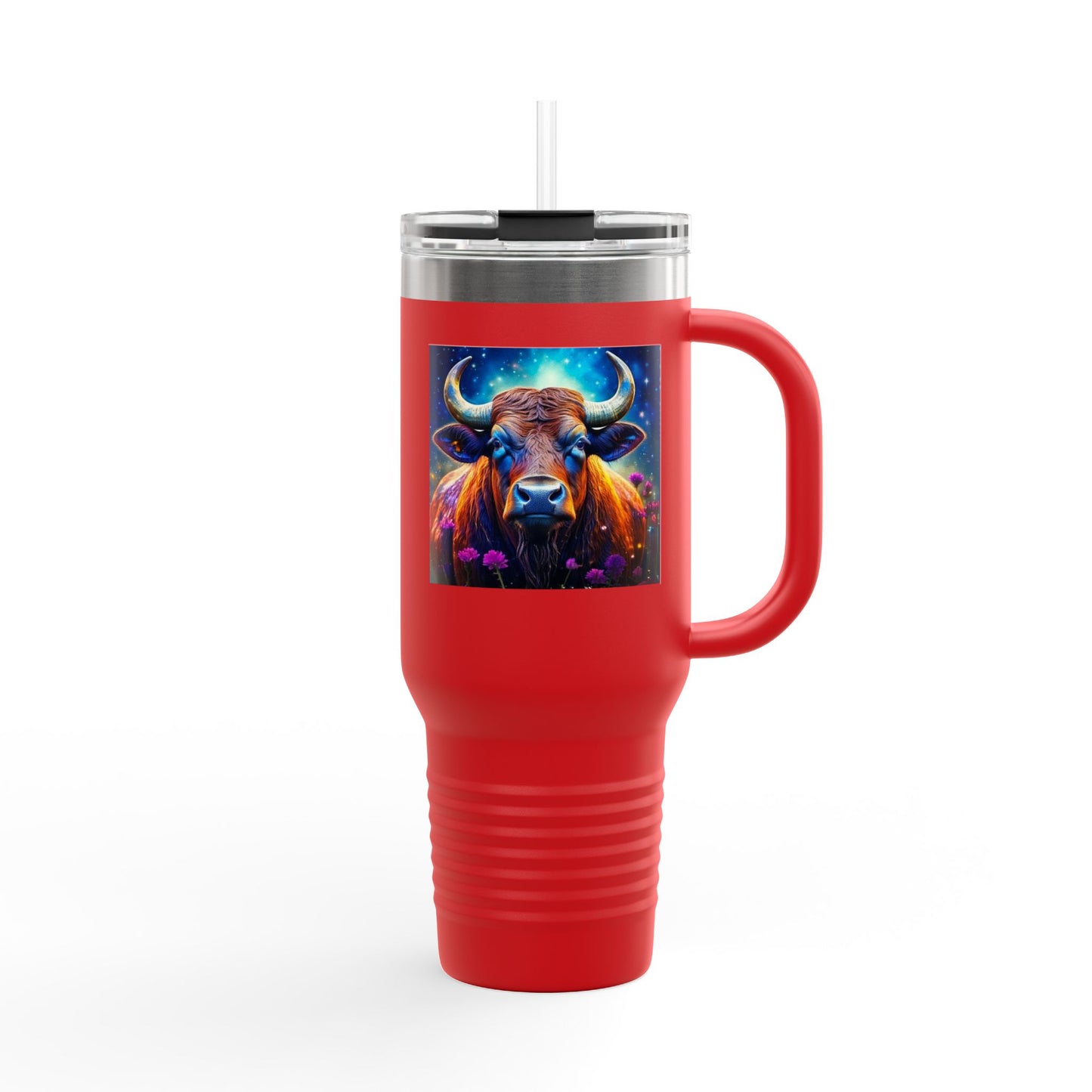 Taurus Insulated Travel Mug, 40oz, Perfect for Zodiac Fans, Coffee, Tea, Water