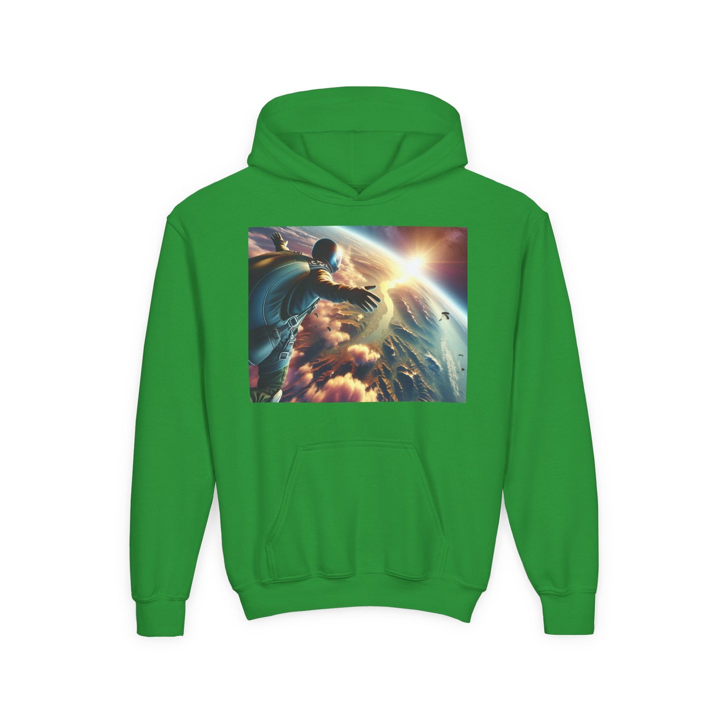 Skydiving Youth Hoodie - Heavy Blend Sweatshirt