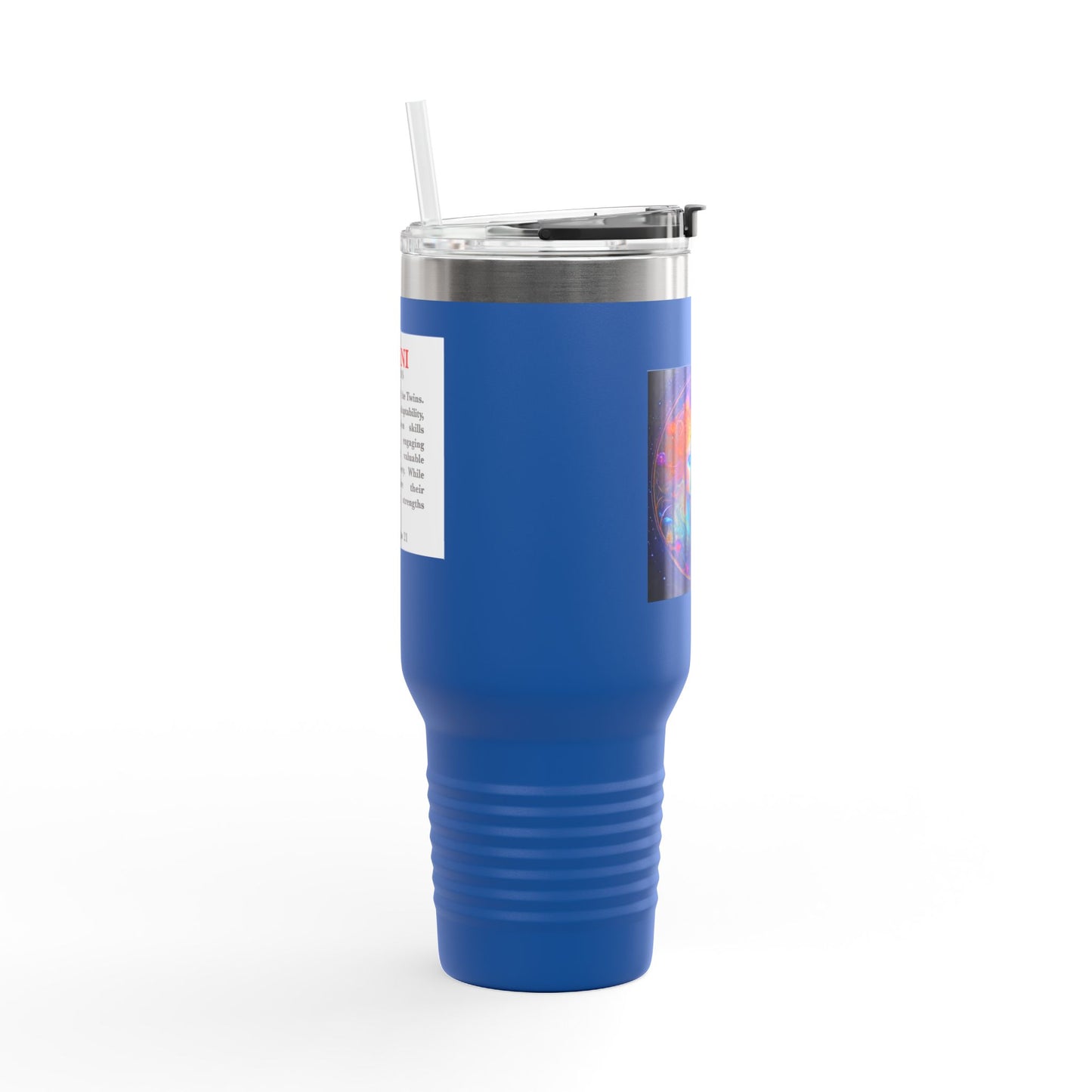 Gemini Insulated Travel Mug, 40oz, Perfect for Zodiac Fans, Coffee, Tea, Water