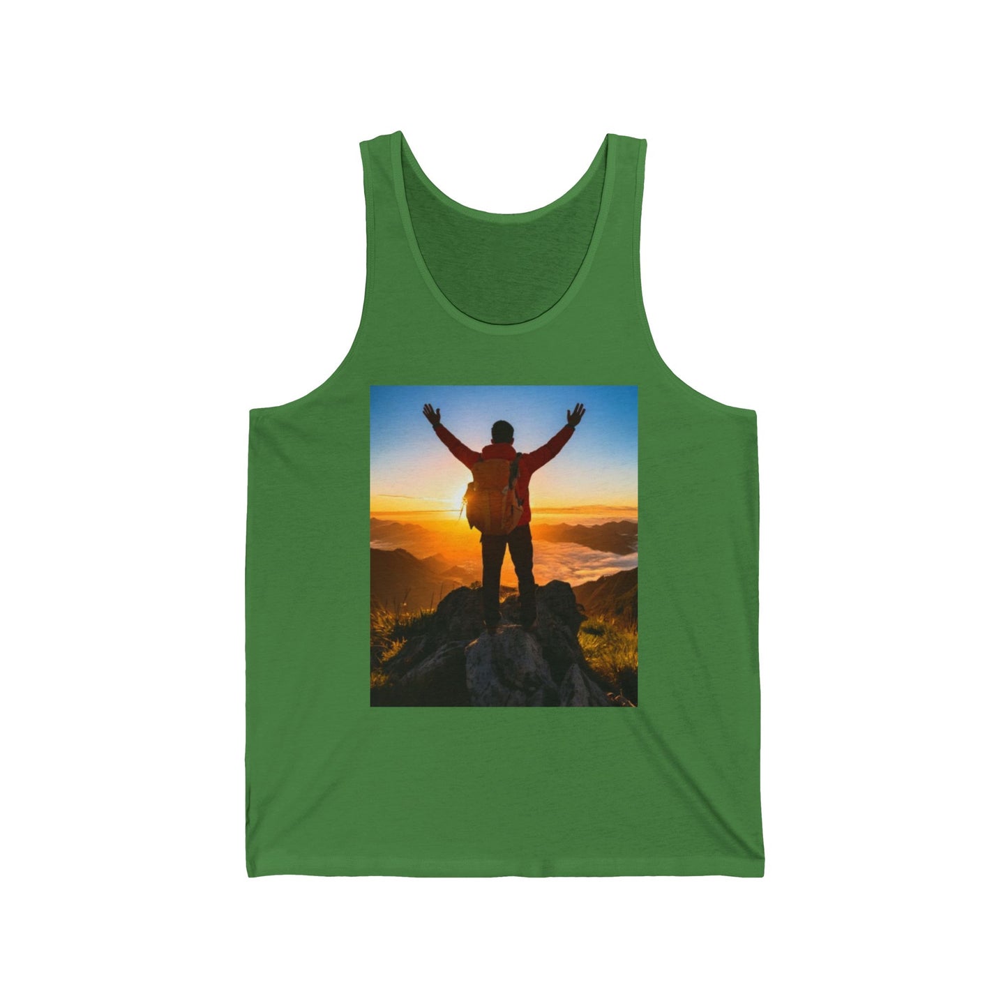 Hiking Unisex Jersey Tank Top - Perfect for Festivals & Casual Wear