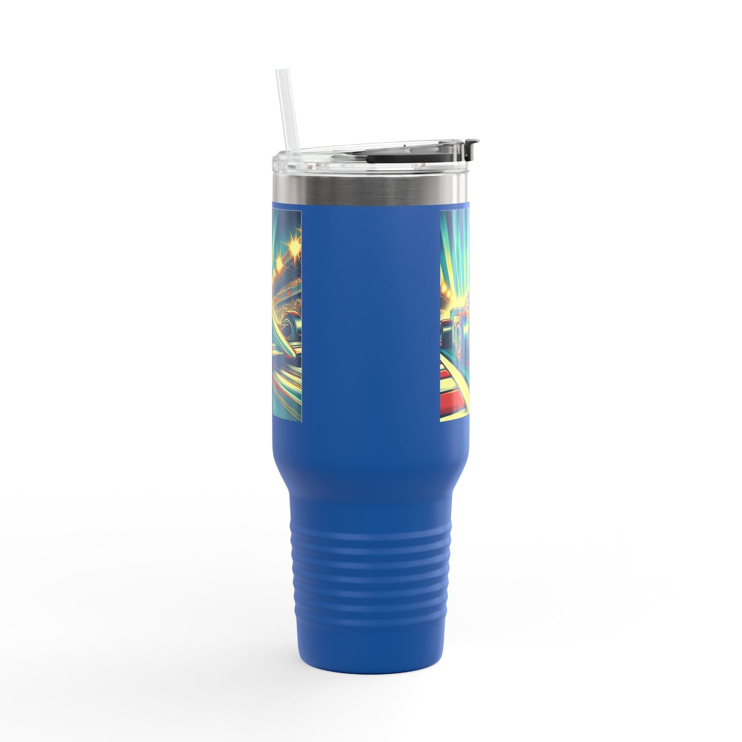 Vintage F1 Insulated Travel Mug, 40oz, Perfect for Fans, Sports Events, Coffee, Tea, Water