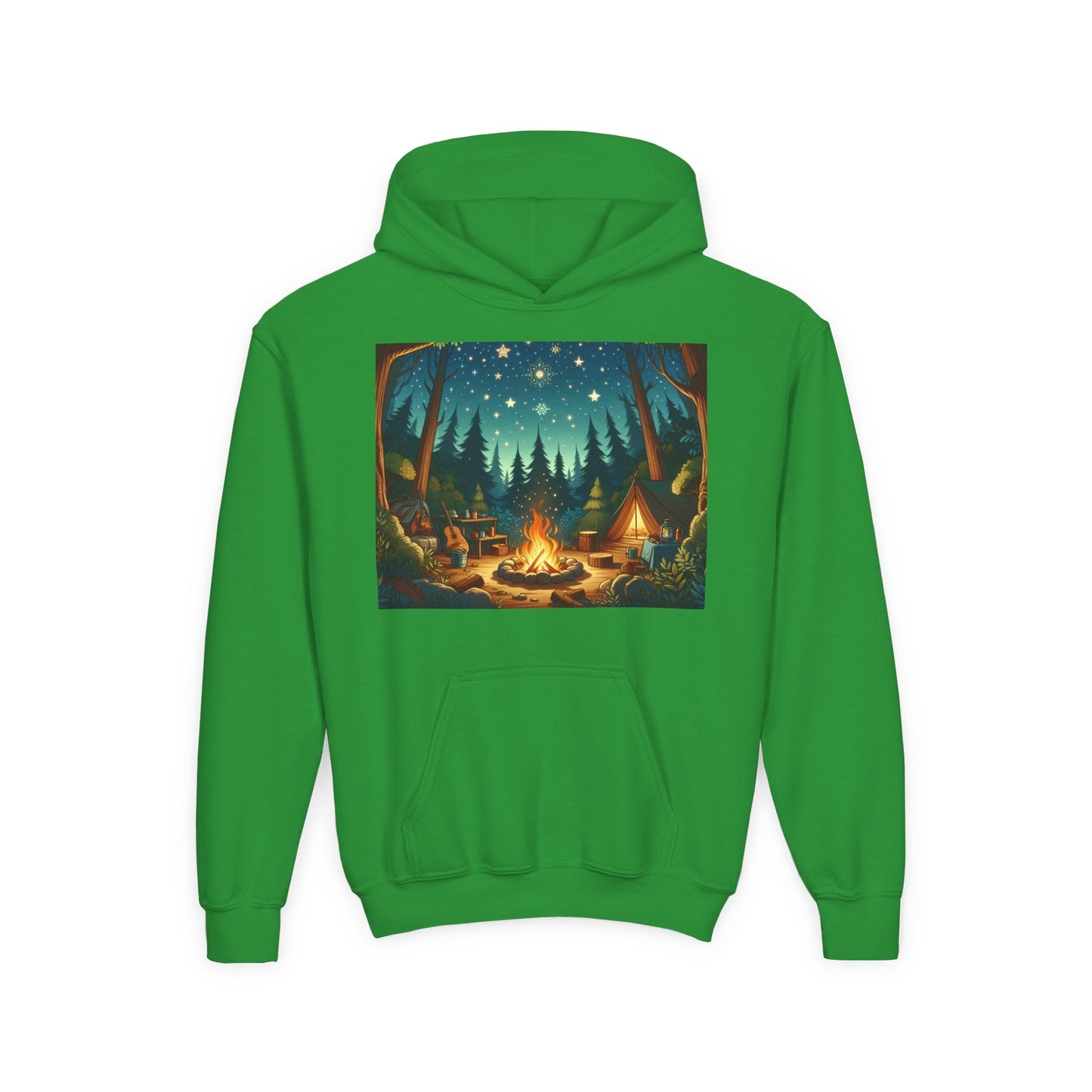 Camping Youth Hoodie - Heavy Blend Sweatshirt