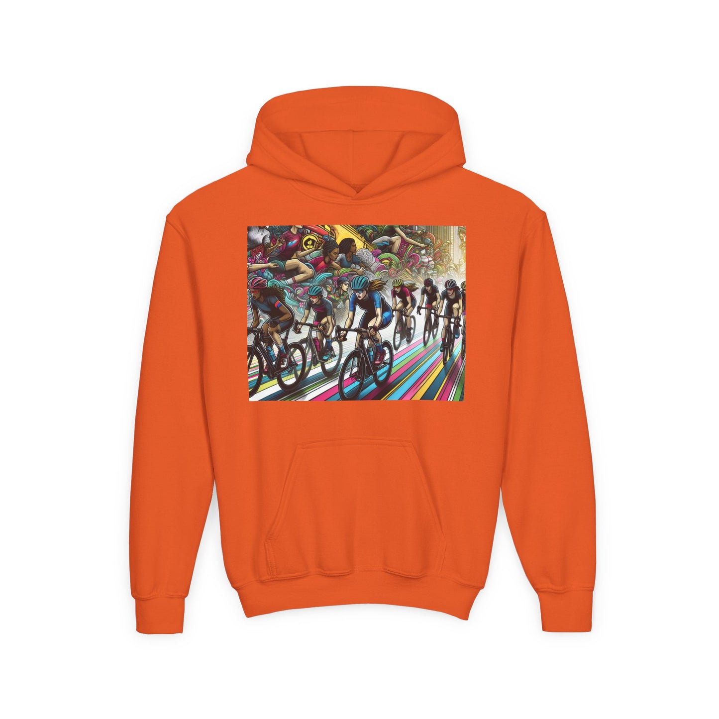 Cycling Youth Hoodie - Heavy Blend Sweatshirt