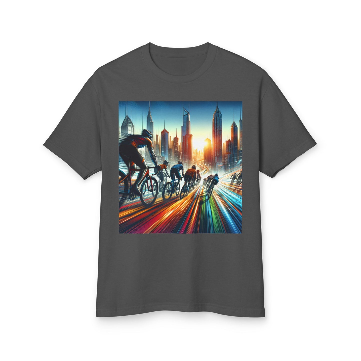 Cycling Heavyweight Tee - Unisex Garment-Dyed Shirt