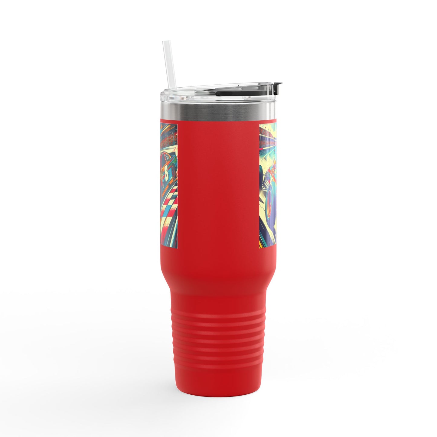 Vintage F1 Insulated Travel Mug, 40oz, Perfect for Fans, Sports Events, Coffee, Tea, Water