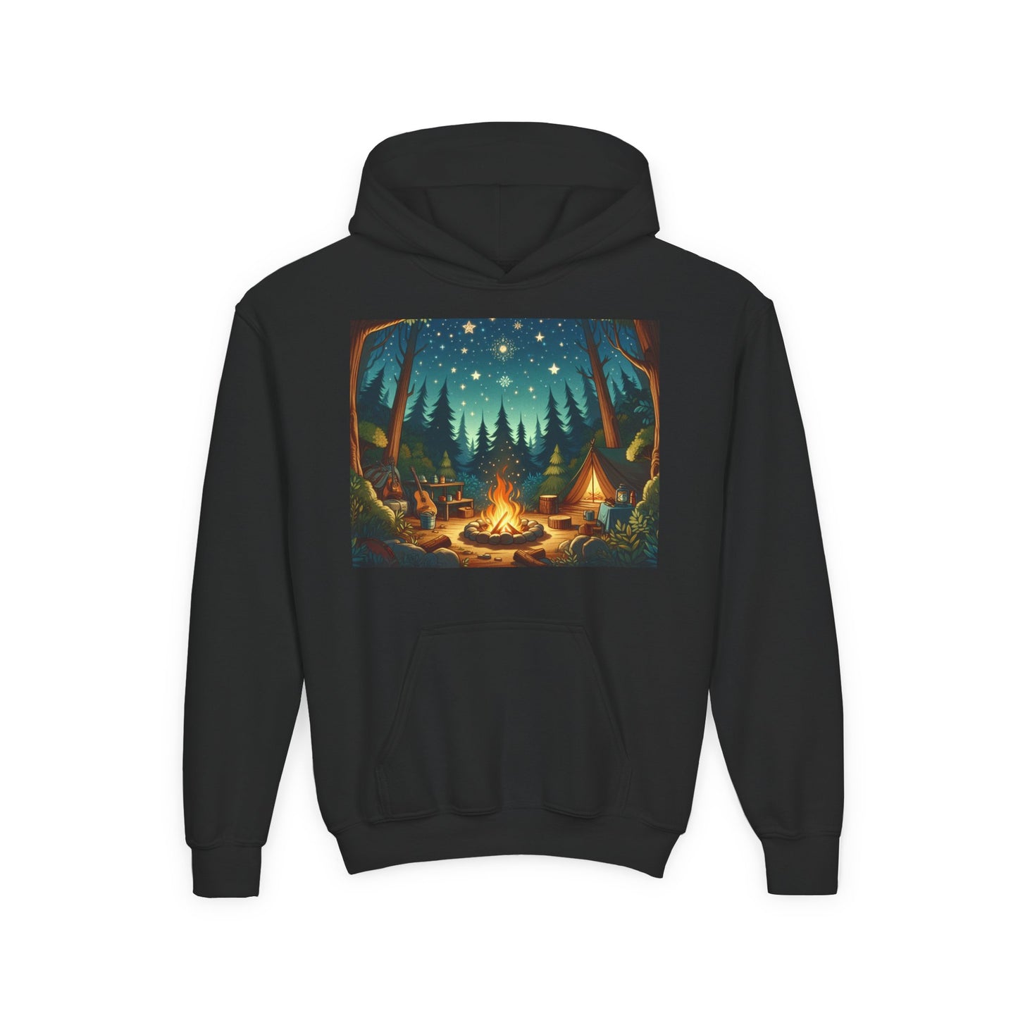 Camping Youth Hoodie - Heavy Blend Sweatshirt
