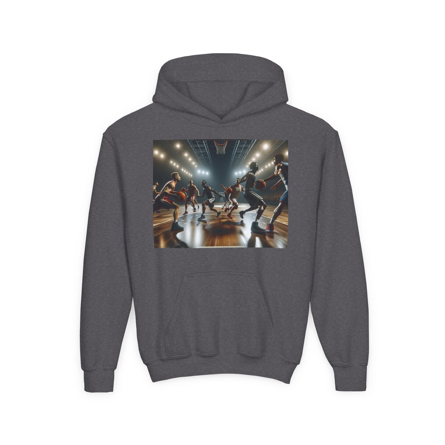 Basketball Youth Hoodie - Heavy Blend Sweatshirt