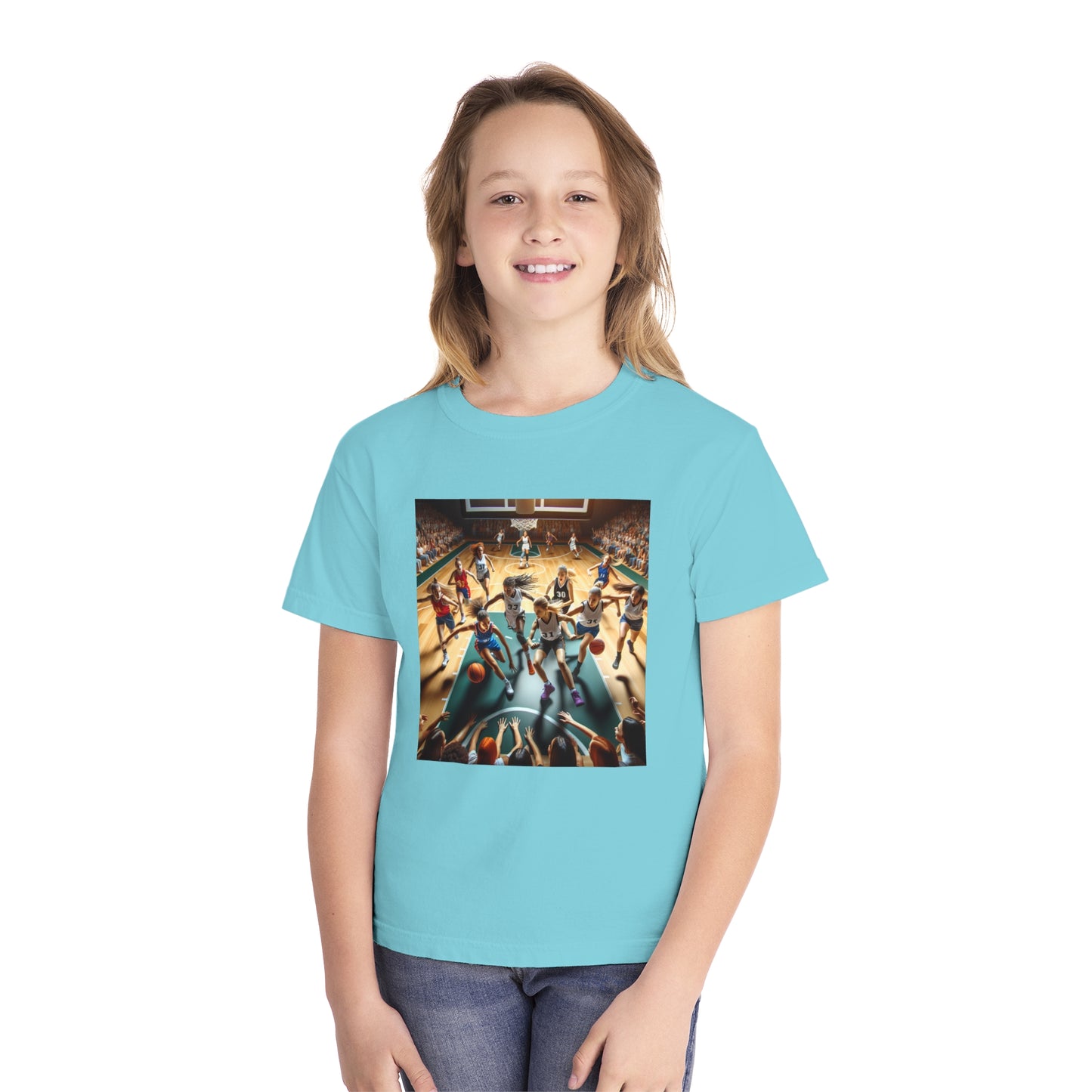 Basketball Youth Midweight Tee