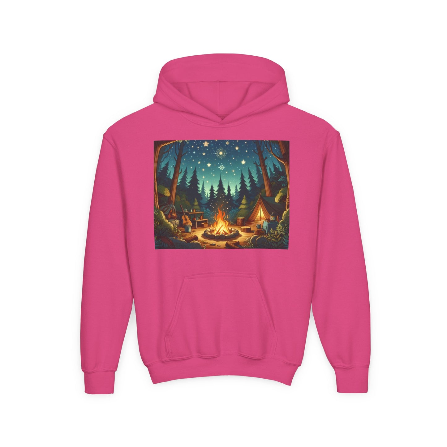Camping Youth Hoodie - Heavy Blend Sweatshirt