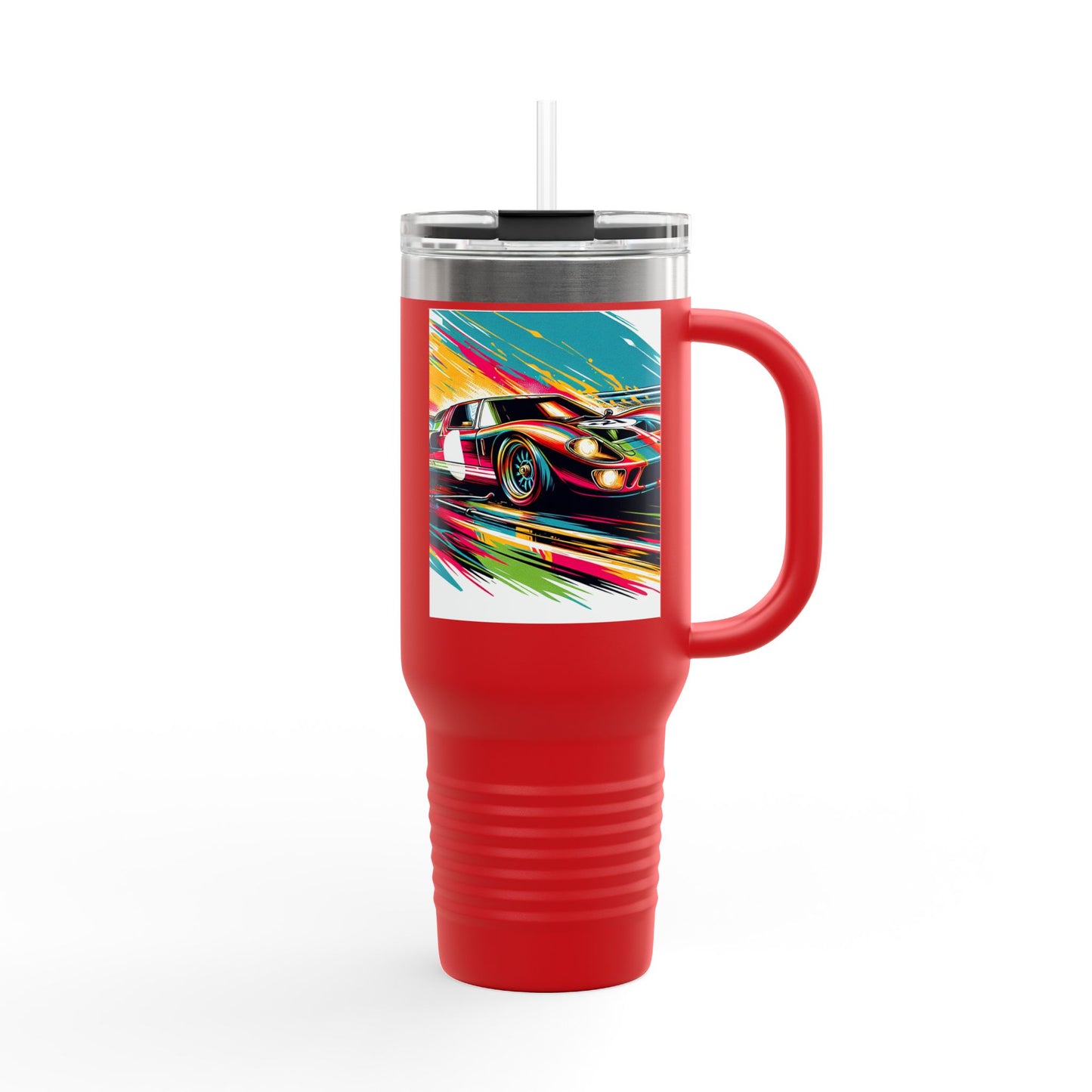 Vintage NASCAR Insulated Travel Mug, 40oz, Perfect for Fans, Sports Events, Coffee, Tea, Water