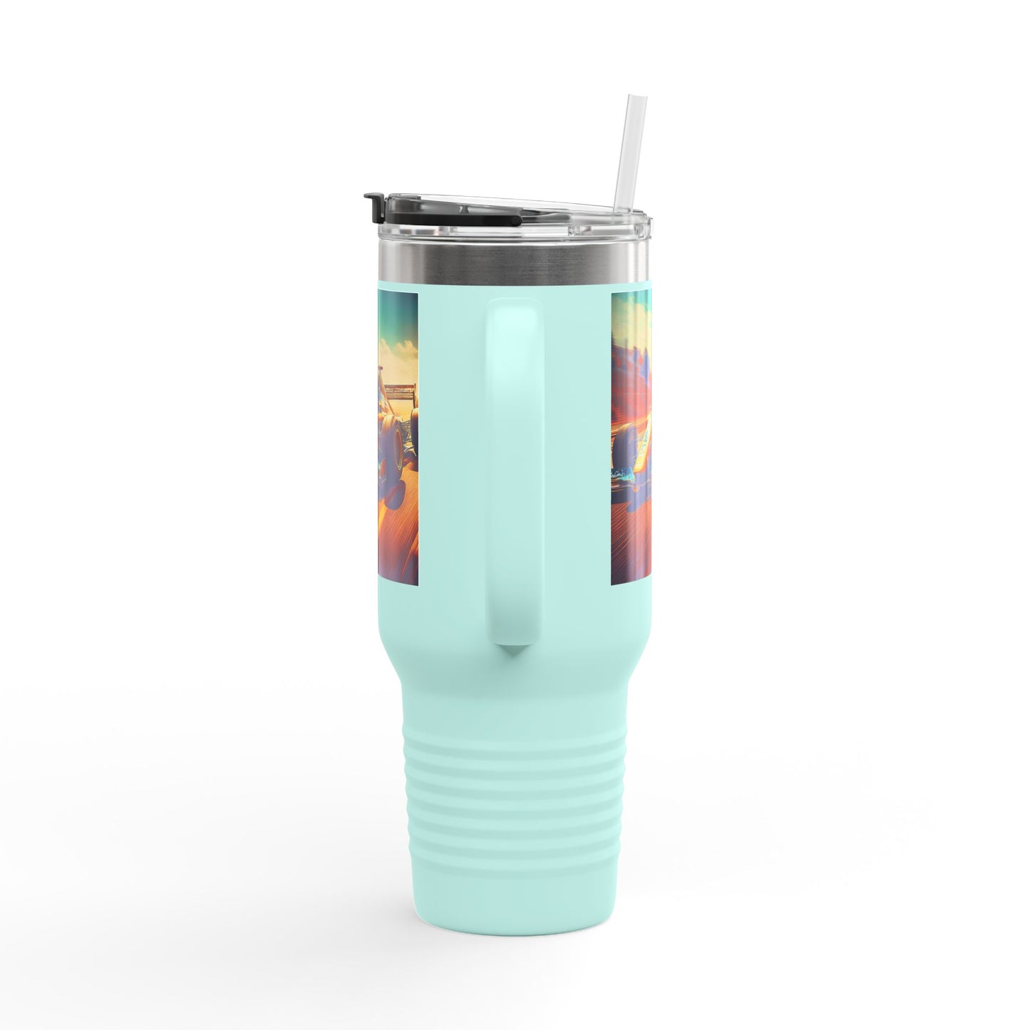 Vintage F1 Insulated Travel Mug, 40oz, Perfect for Fans, Sports Events, Coffee, Tea, Water