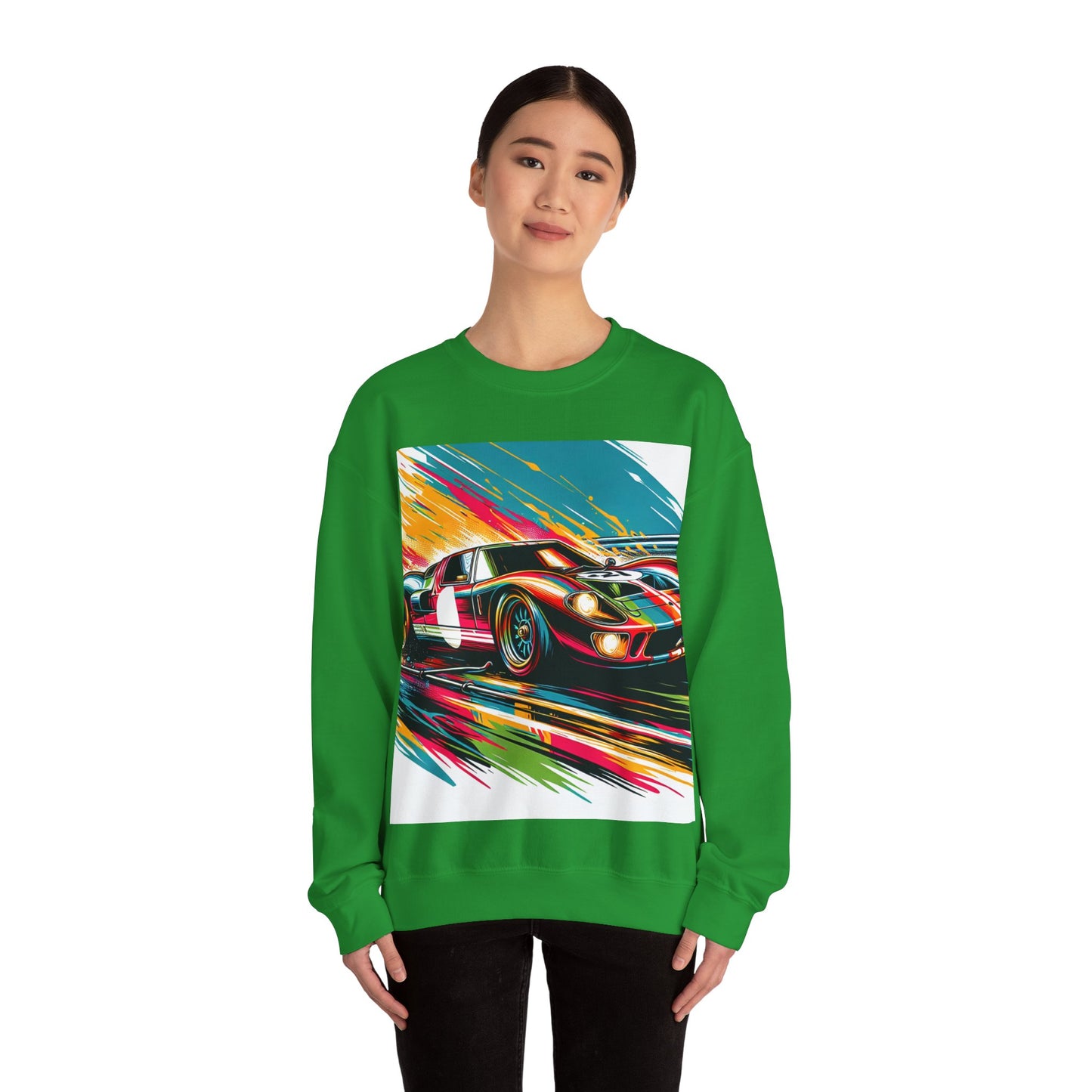 Race Car Crewneck Sweatshirt | Racing Apparel, Unisex Sweatshirt, Nascar Gift, Motorsports Clothing, Car Enthusiasts Sweatshirt